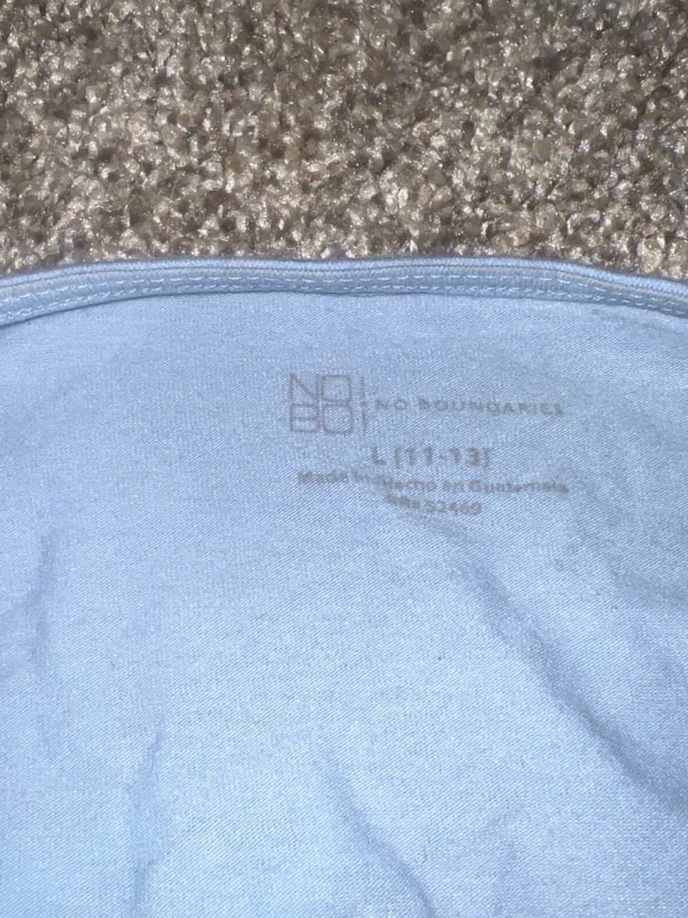 No Boundaries Light Blue Lace-Trim Bralette - Picture 3 of 3